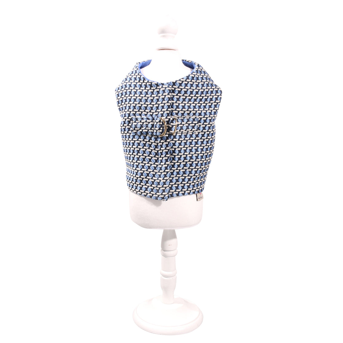 Lollipet 幾何学 ハーネス(lollipet) Classic Harness ブルーxホワイト