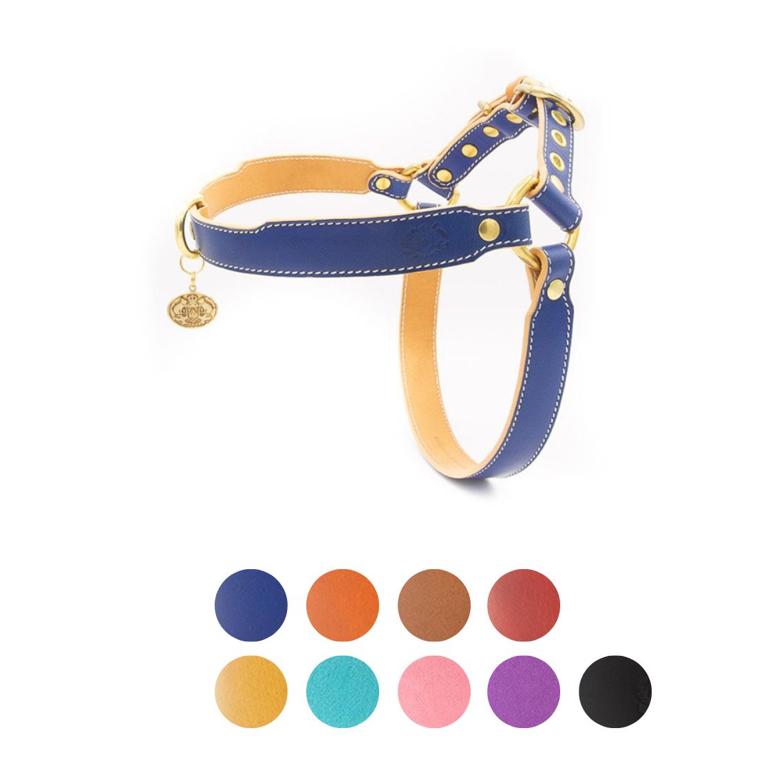 LEATHER DOG HARNESS