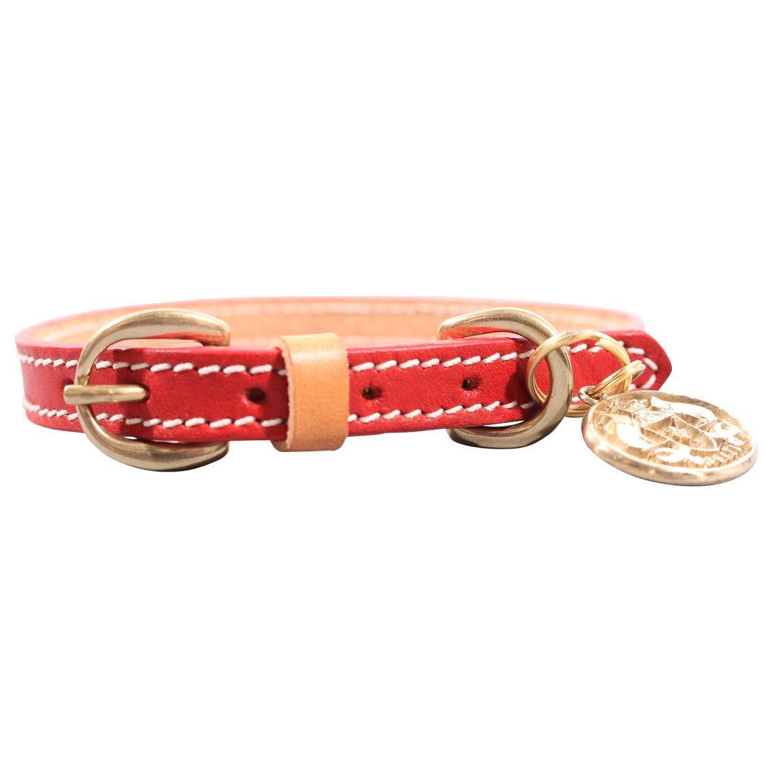 LEATHER DOG COLLAR - PETITE