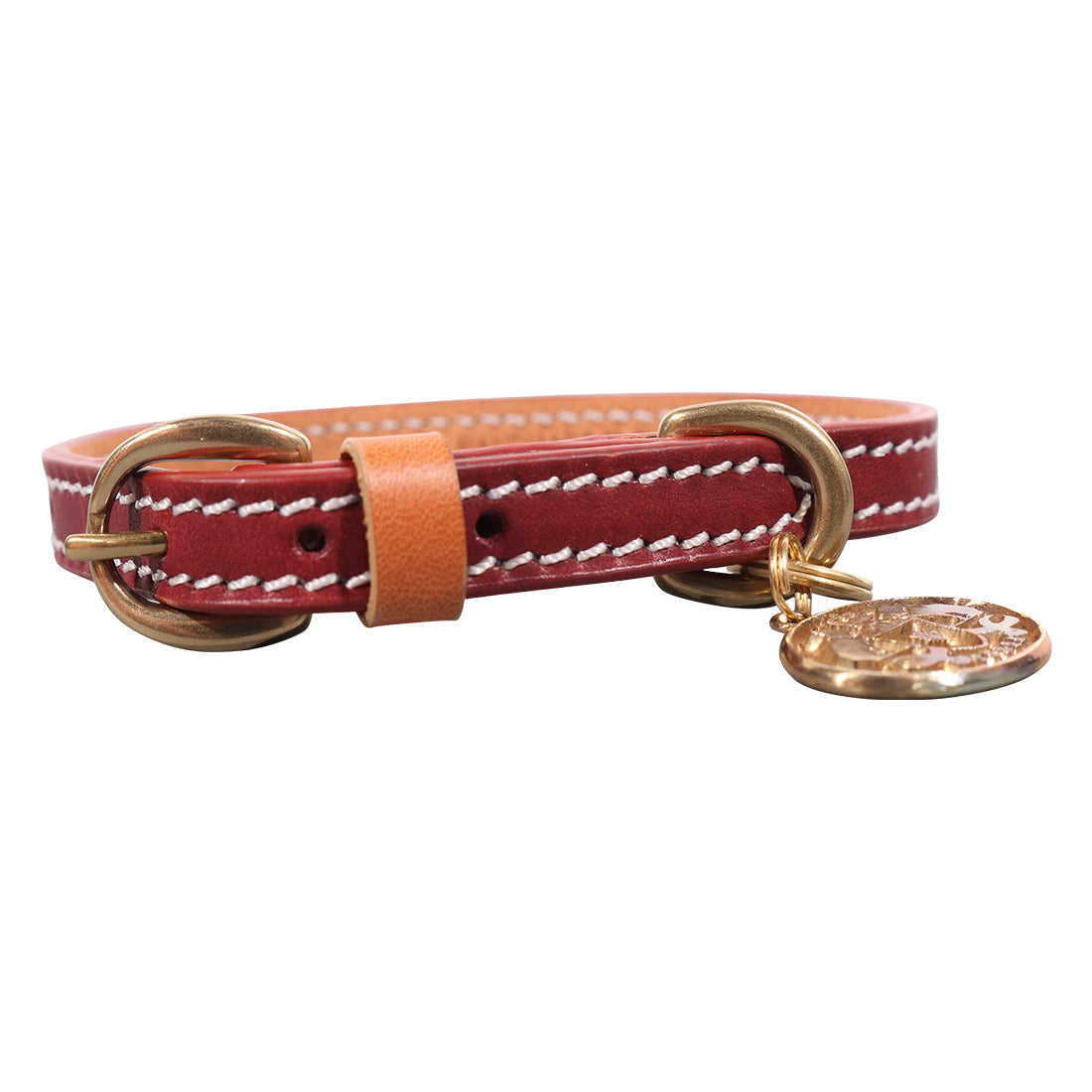 LEATHER DOG COLLAR - PETITE