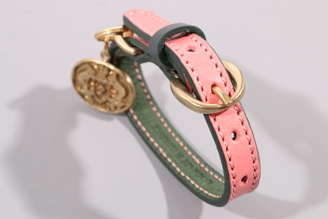 LEATHER DOG COLLAR - PETITE