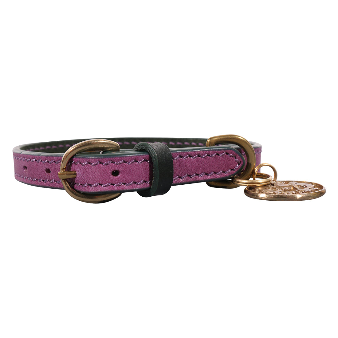 LEATHER DOG COLLAR - PETITE