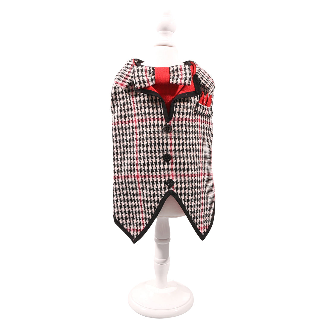 Gilet Firenze Black × Red