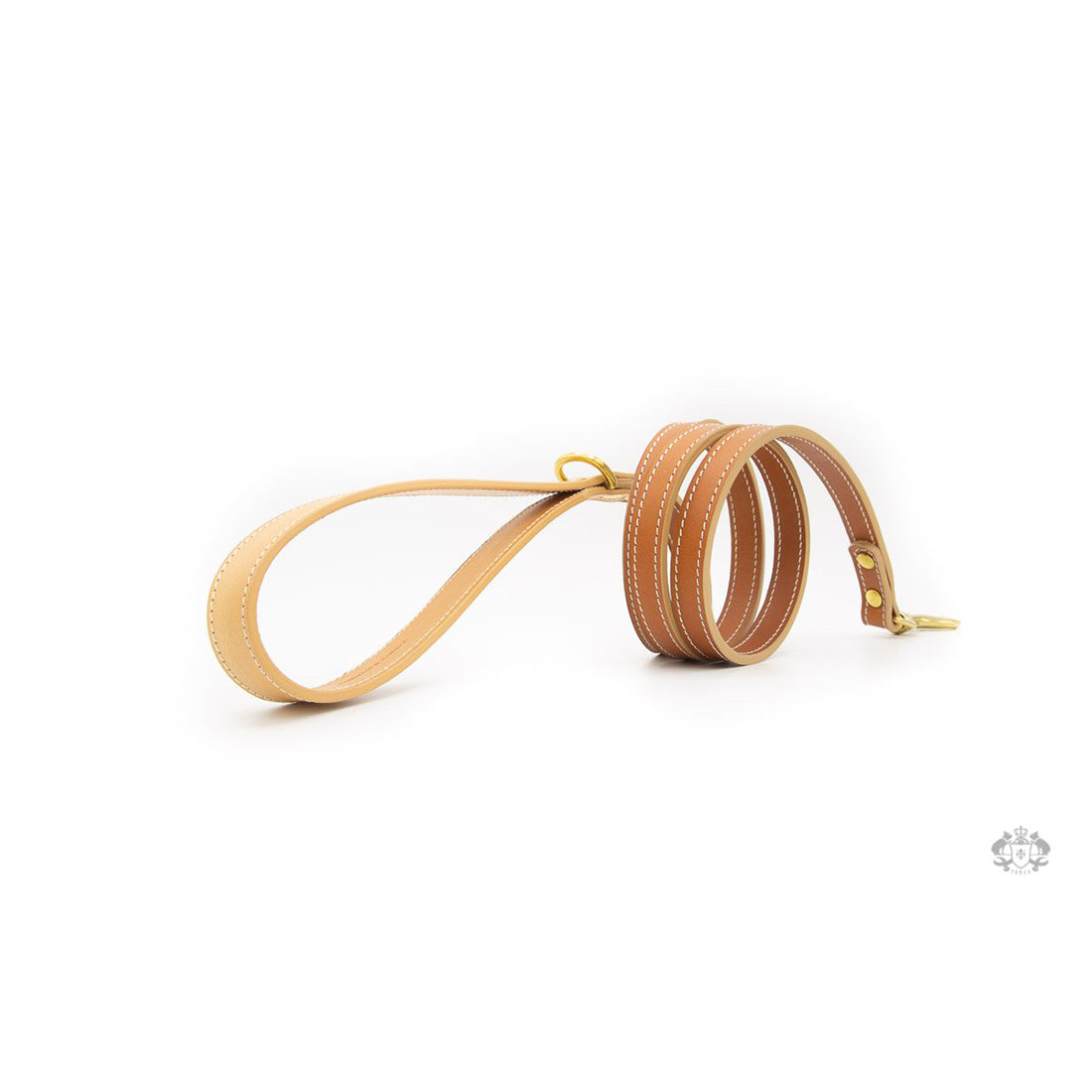FLORENCE SADDLE BROWN LEATHER DOG LEAD