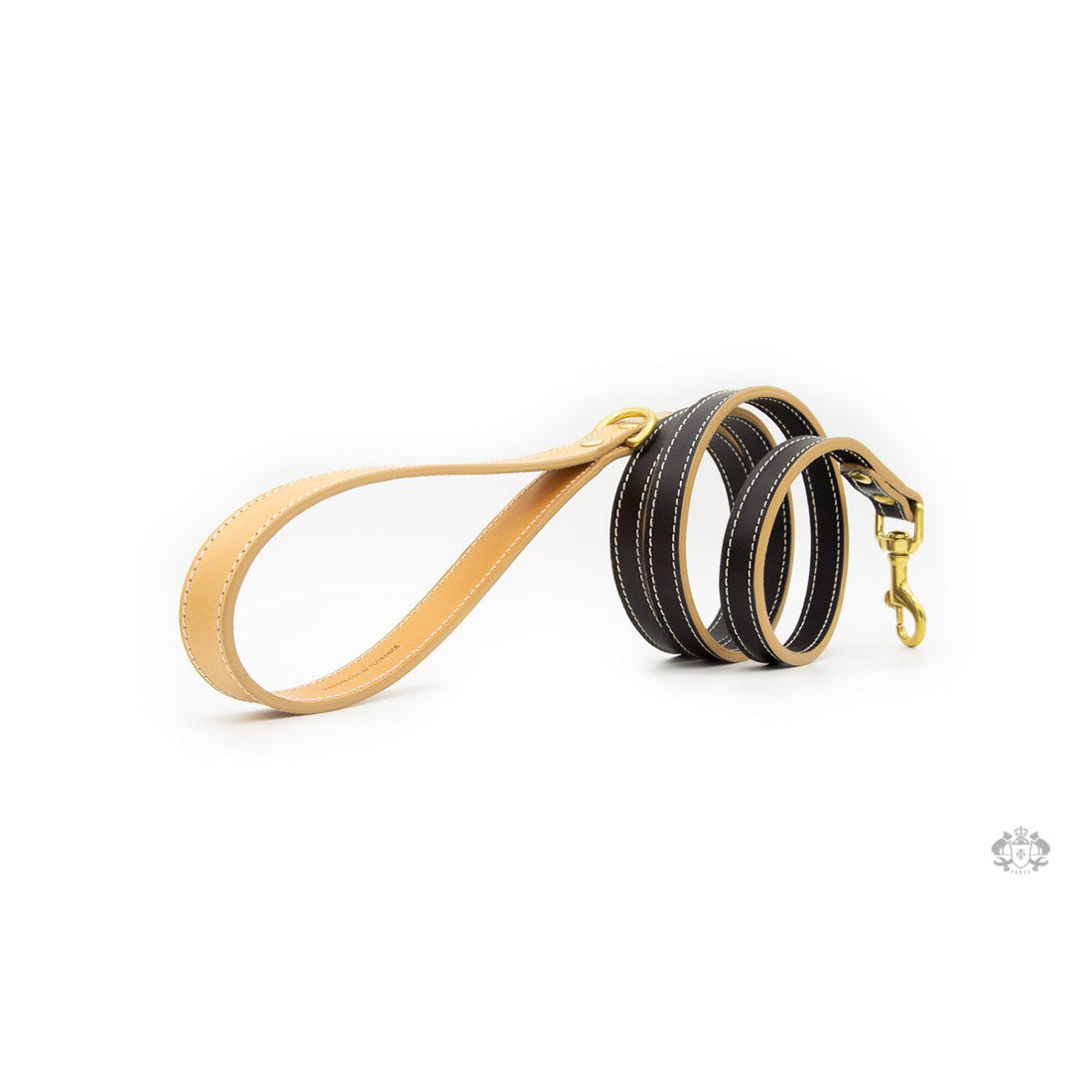 CLASSIC BLACK LEATHER DOG LEAD