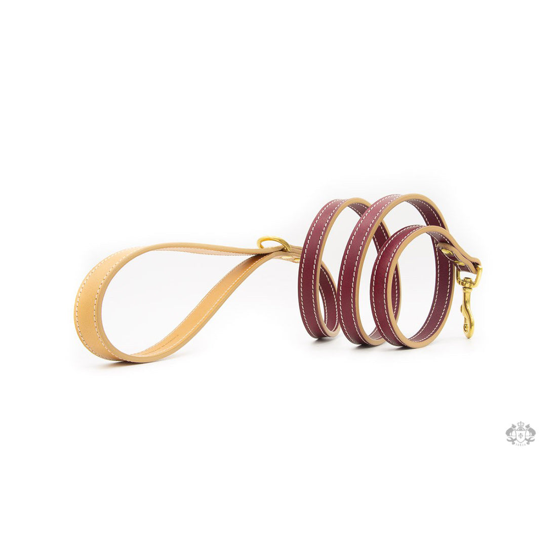 CHIANTI MAROON LEATHER DOG LEAD