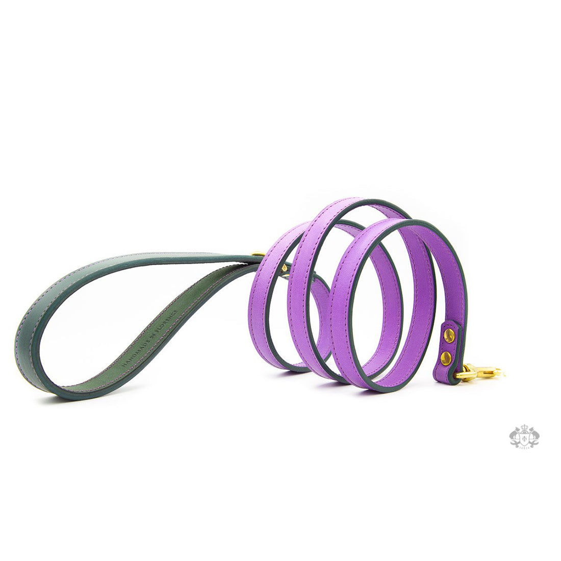 LAVENDER PURPLE LEATHER DOG LEAD