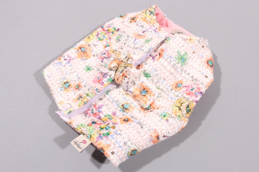 Lollipet 花柄 ハーネス(lollipet) Classic Harness ホワイトxマルチ