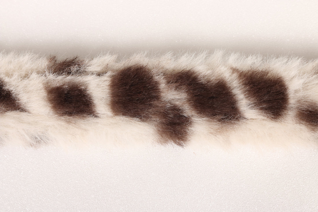 Leather and eco fur leopard
