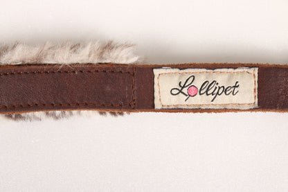 Leather and eco fur leopard