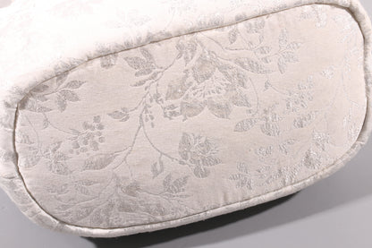 Soft white and Silver carrier bag