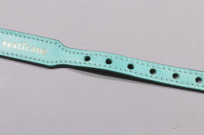 POPPY RED LEATHER DOG COLLAR - AIRTAG EDITION