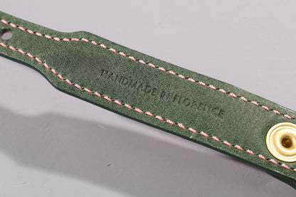 POPPY RED LEATHER DOG COLLAR - AIRTAG EDITION