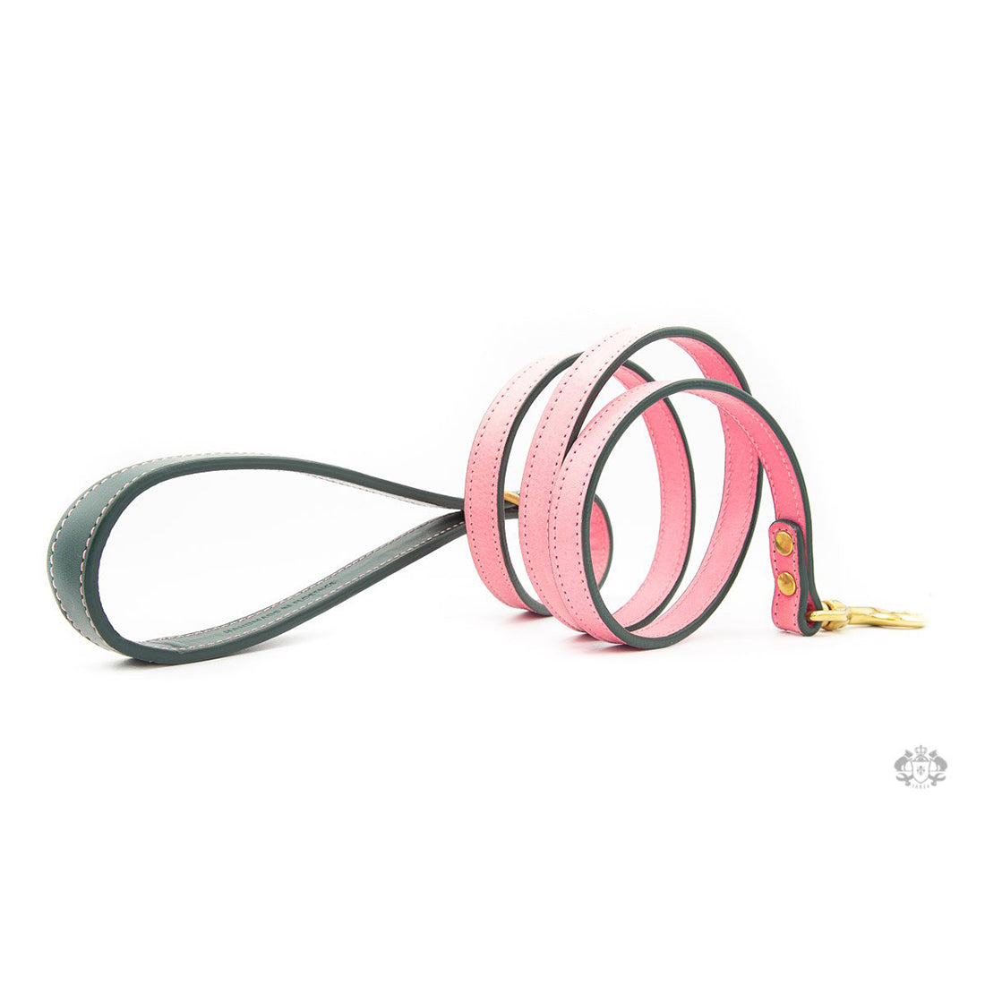 ROSES PINK LEATHER DOG LEAD