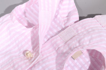 Torino sleeveless shirt pink×white